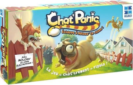 Gioco da tavolo Cat''Panic - Muovi il tuo gatto in avanti, evita il cane molosso
