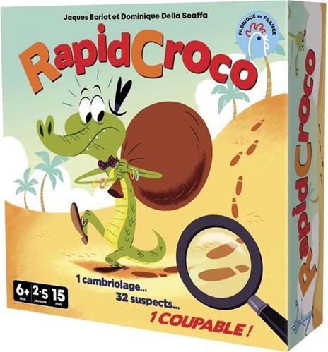 RapidCroco - Asmodee - Gioco di investigazione - 32 Sospetto 1 colpevole