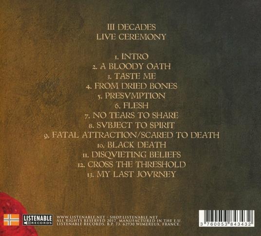 III Decades Live Ceremony - CD Audio + DVD di Loudblast - 2