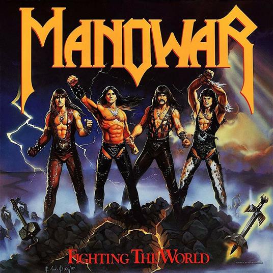 Fighting The World (Black & Yellow Coloured Vinyl) - Vinile LP di Manowar