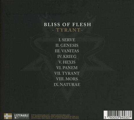 Tyrant - CD Audio di Bliss of Flesh - 2