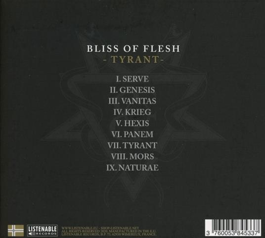 Tyrant - CD Audio di Bliss of Flesh - 2