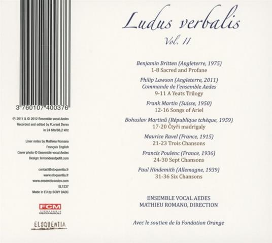 Ludus Verbalis, vol.2 (Digipack) - CD Audio - 2