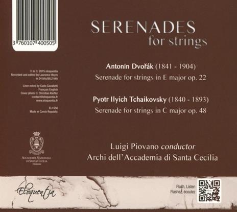 Serenate - CD Audio di Antonin Dvorak,Pyotr Ilyich Tchaikovsky - 2