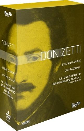 Donizetti. L'elisir d'amore, Don Pasquale, Le convenienze... (3 DVD) - DVD