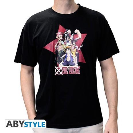 One Piece. T-shirt All Stars Man Ss Black. Basic Medium