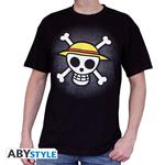 T-Shirt Basic One Piece. Skull with Map