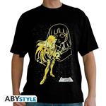 Saint Seiya. T-shirt Virgo Shaka Man Ss Black. Basic Small