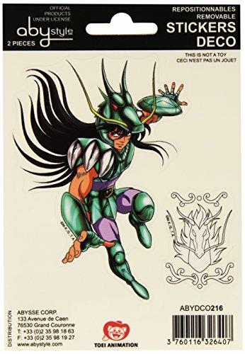 Adesivi Saint Seiya. 2 Fogli. Pegasus e Shiryu X5
