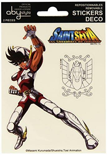 Adesivi Saint Seiya. 2 Fogli. Pegasus e Shiryu X5 - 2