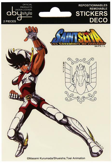 Adesivi Saint Seiya. 2 Fogli. Pegasus e Shiryu X5 - 4