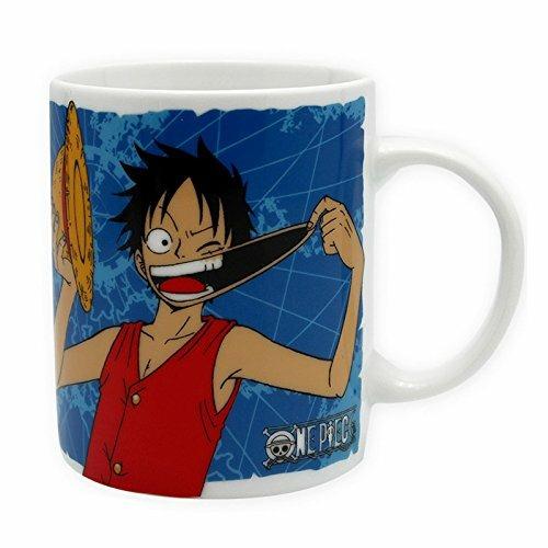 Tazza in Porcellana One Piece. Luffy & Emblem. Con Scatola