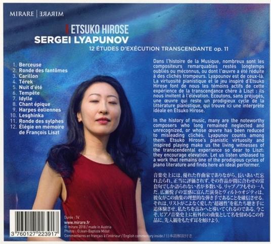 12 etudes d'execution transcendante - CD Audio di Sergei Lyapunov,Etsuko Hirose - 2