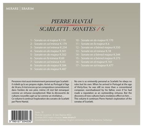 Sonate vol.6 - CD Audio di Domenico Scarlatti,Pierre Hantai - 2