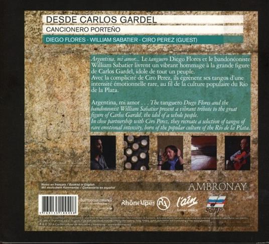 Cancionero Porteño - CD Audio di Carlos Gardel - 2