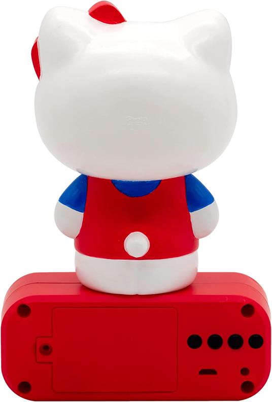 TEKNOFUN Hello Kitty - Sveglia con statuetta 3D, rosso - 3