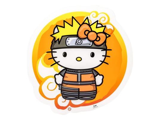 Naruto Shippuden X Hello Kitty Led Wall Lampada Light Hello Kitty Naruto 30 Cm Teknofun