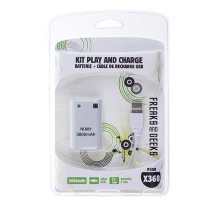 FREAKS X360 Batteria+Cavo Ricarica White