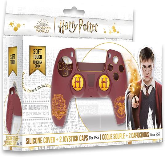 Freaks Ps5 Set Ctrl Cover + Gommini Harry Potter Grifondoro Custodie/Protezione