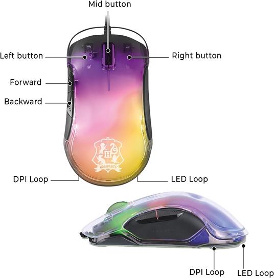 FREAKS PC Mouse Gaming Harry Potter Hogwarts - 4