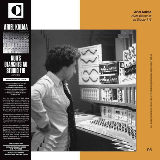 Nuits blanches au Studio 116 - Vinile LP di Ariel Kalma