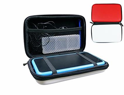 Subsonic Custodia per Nintendo New 2ds Xl e New 3ds Xl Custodia Rigida e Resistente Agli Urti per Nintendo New 3ds Xl e New 2ds Xl Console e Accessori Borsa Bianca e Rossa