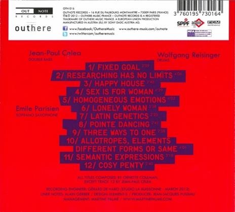 Yes Ornette! - CD Audio di Jean-Paul Celea - 2