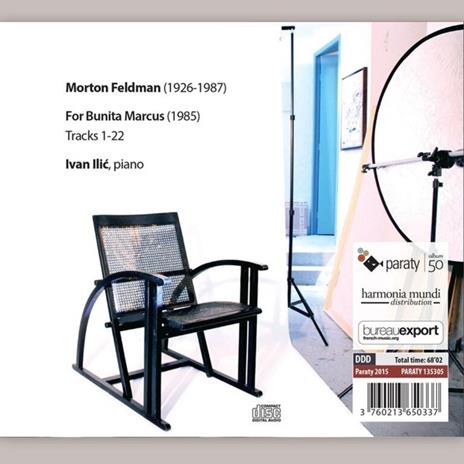 For Brunita Marcus - CD Audio di Morton Feldman,Ivan Ilic - 2