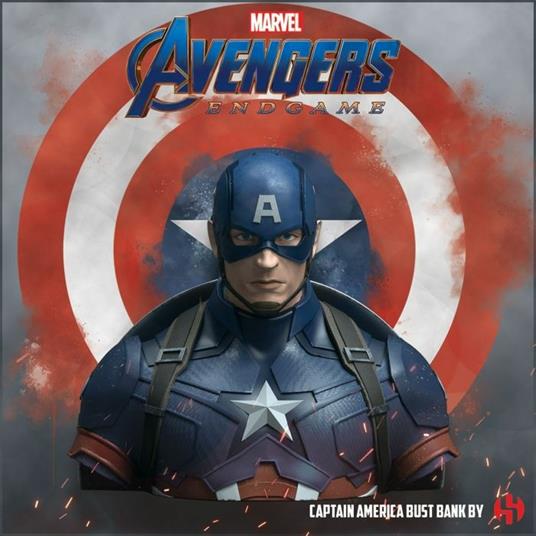 Salvadanaio Marvel Avengers Endgame Captain America Deluxe Buste