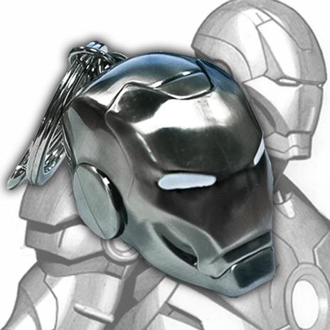 Semic Porte-Cles Iron Man Casque Chrome - 4