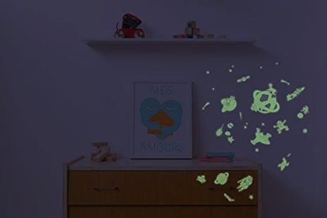 Moroni Gomma Stickers Da Muro Fluorescenti Cosmo Decorazioni Casa - 2