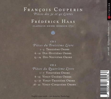 Pièces des 3e et 4e Livres - CD Audio di François Couperin,Frédéric Haas - 2