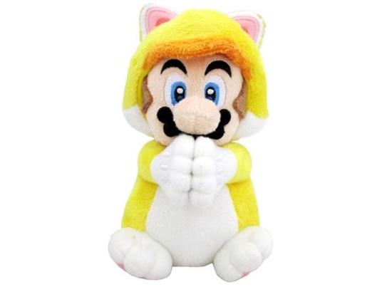 Super Mario Magnet Peluche Figura Cat Mario 19 Cm Together Plus