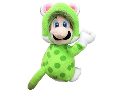 Super Mario Magnet Peluche Figura Cat Luigi 19 Cm Together Plus