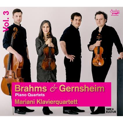 Piano Quartets Vol. 3 - CD Audio di Johannes Brahms,Friedrich Gernsheim,Mariani Klavierquartett
