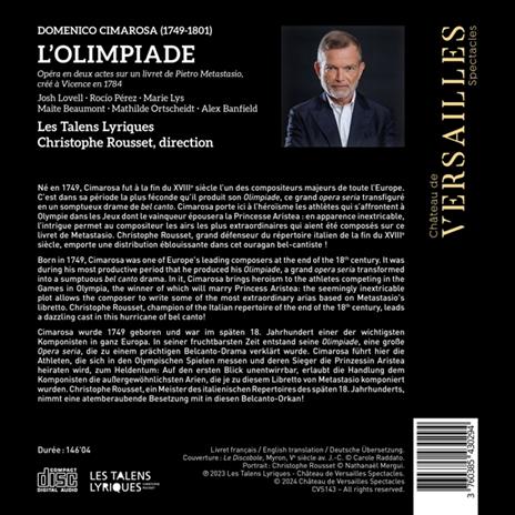 L'Olimpiade - CD Audio di Domenico Cimarosa,Christophe Rousset,Les Talens Lyriques - 2