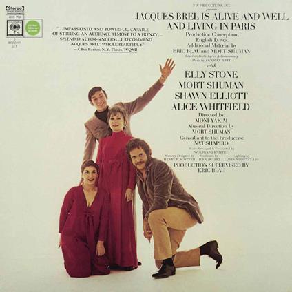 Jacques Brel Is Alive And Well And Living in Paris (with Eric Blau & Mort Shuman) - Vinile LP di Jacques Brel