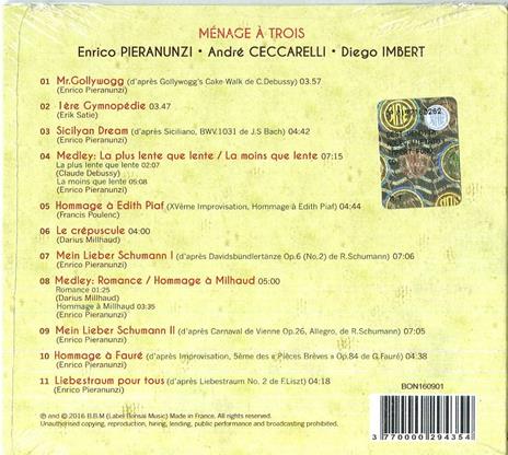 Menage a trois - CD Audio di Enrico Pieranunzi - 2