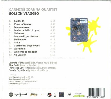 Soli in viaggio (Digipack) - CD Audio di Carmine Ioanna - 2