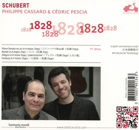 Sonata per pianoforte D959 - Brani per duo pianistico - CD Audio di Franz Schubert - 2