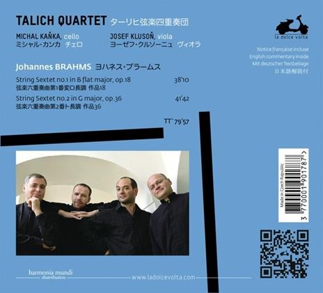 Sestetti per archi n.1, n.2 - CD Audio di Johannes Brahms,Talich Quartet - 2