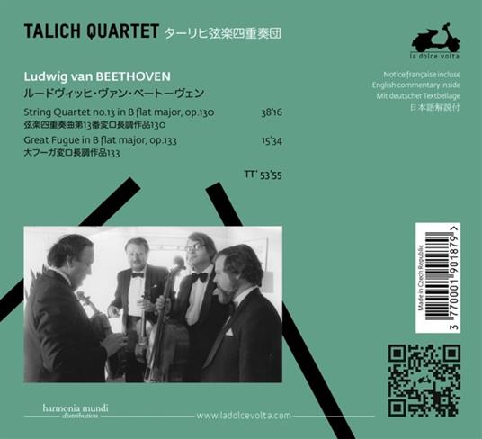 Quartetto per archi n.30 op.130, La Grande Fuga op.133 - CD Audio di Ludwig van Beethoven,Talich Quartet - 2