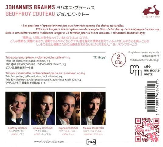 Trii con pianoforte n.1, n.2, n.3 - CD Audio di Johannes Brahms - 2