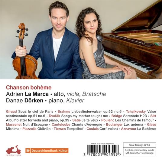 Chanson Boheme - CD Audio di La Marca, Adrien - D?Rken, Danae - 2