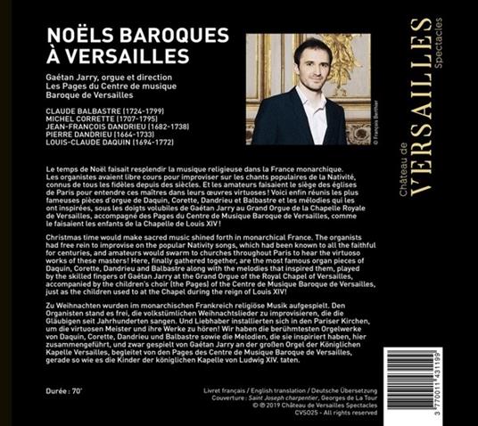 Noels Baroques A Versailles - CD Audio di Les Pages Du Cmbv - 2