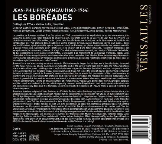 Les Boreades (1763) - CD Audio di Jean-Philippe Rameau - 2