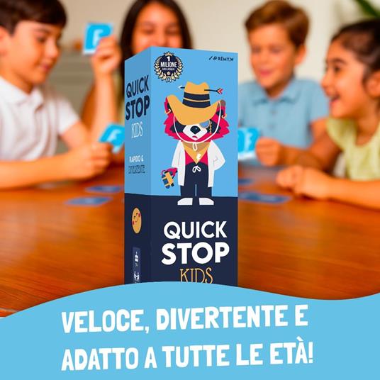 ATM Gaming QUICKSTOP Kids - Gioco di Carte - Età 7+ - Da 2 a 7 Giocatori Gioco da Tavolo - Italiano - 3