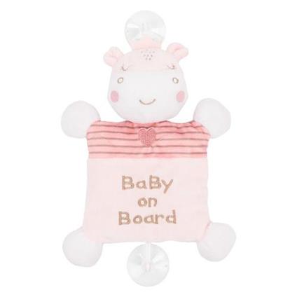 Peluche BABY ON BOARD Hippo Dreams Rosa 31201010352