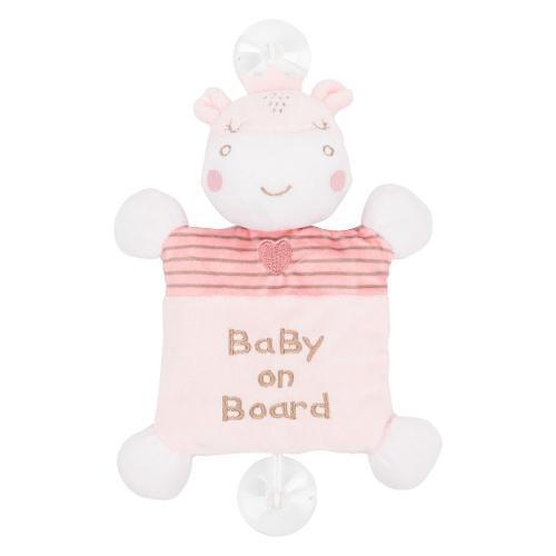 Peluche BABY ON BOARD Hippo Dreams Rosa 31201010352