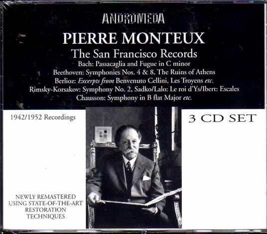 San Francisco Recordings - CD Audio di Pierre Monteux